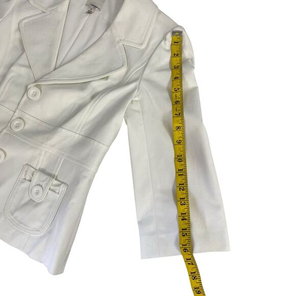 Halogen Blazer Womens PS White Jacket Officecore Corpcore Career Boardroom Work - Picture 12 of 16